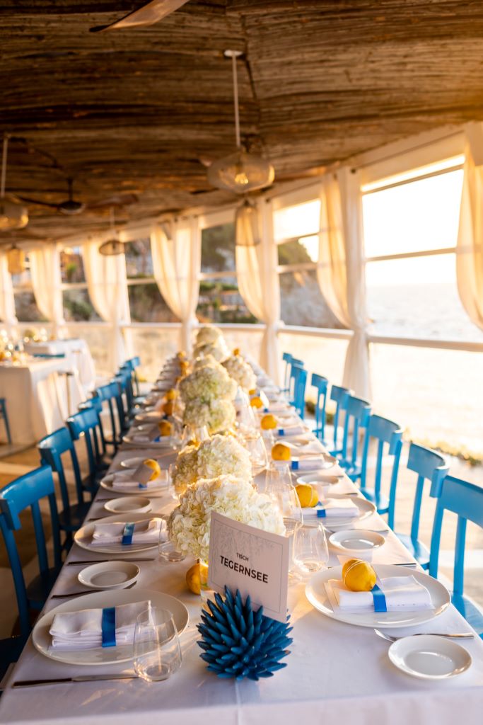 capri wedding table decor lemons happy brides